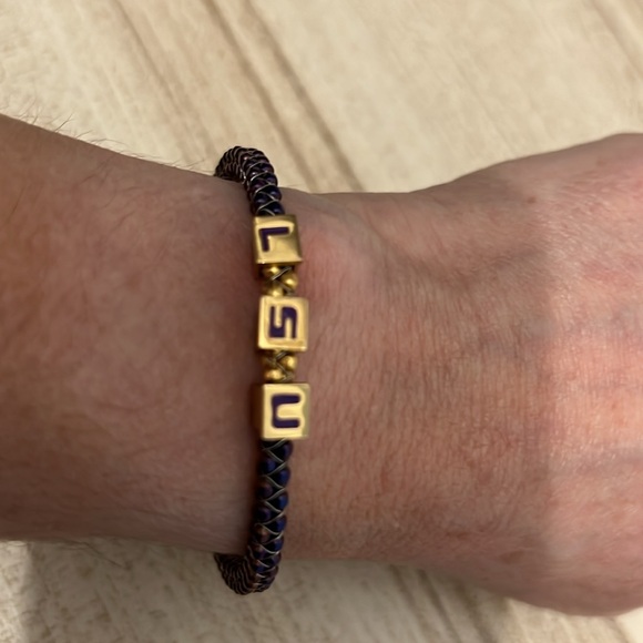 Mignon Faget Halo LSU Slide Charm Bangle - Picture 6 of 6